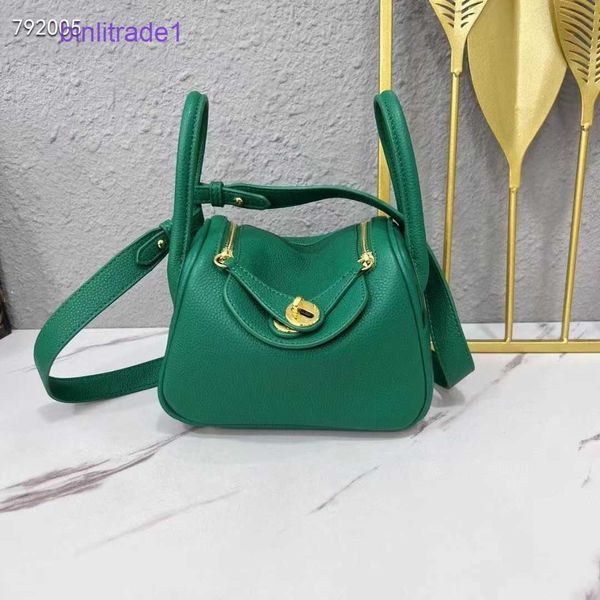 

designer original leather mini lindys bag women's genuine 2023 autumn and winter new litchi pattern medicine chest doctor's single