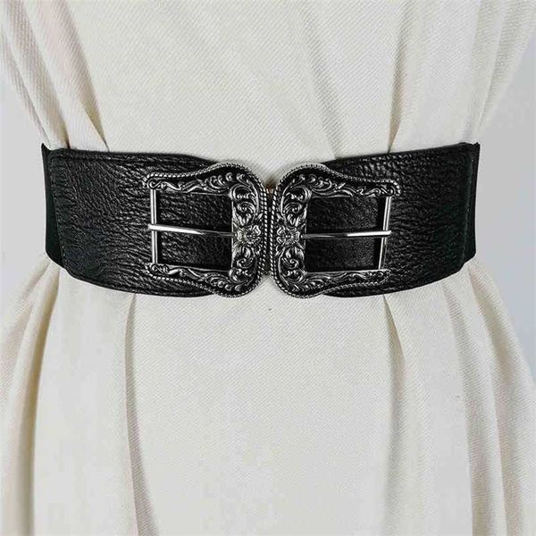 

designer belts 2023 elastic corset belt vintage wide belts for women easy stretch ceinture femme big cummerbunds dress riem coat cintos fact, Silver