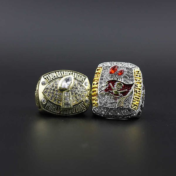 

2002 2020 tampa bay pirate tb championship football ring 2 sets, Silver