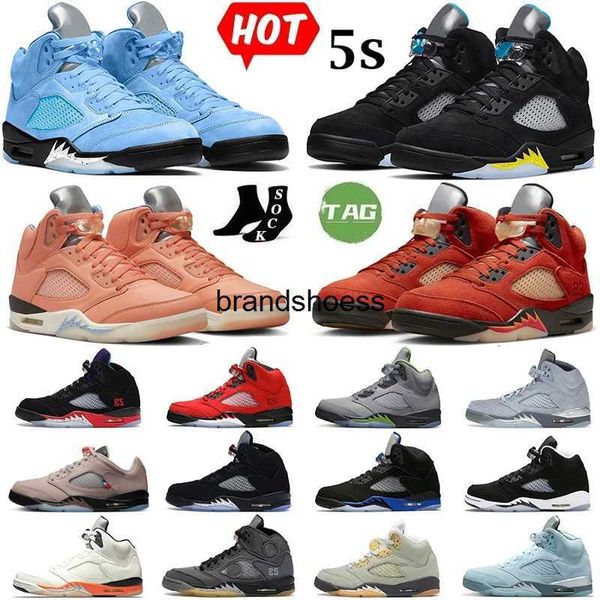 

basketball shoes men 5s 5 jumpman concord green bean racer blue raging red what the stealth 2.0 designer shattered backboard moonlight mens, Black