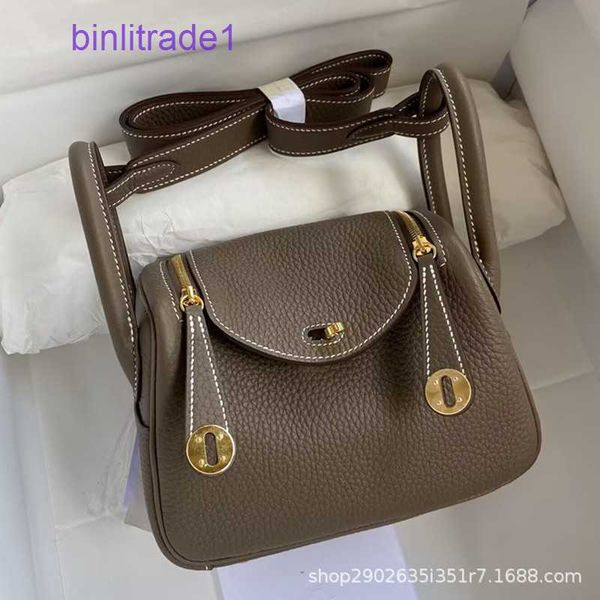 

designer original tc cow leather wax thread hand-stitched mini lindys bag portable one-shoulder cross-body women's of sale