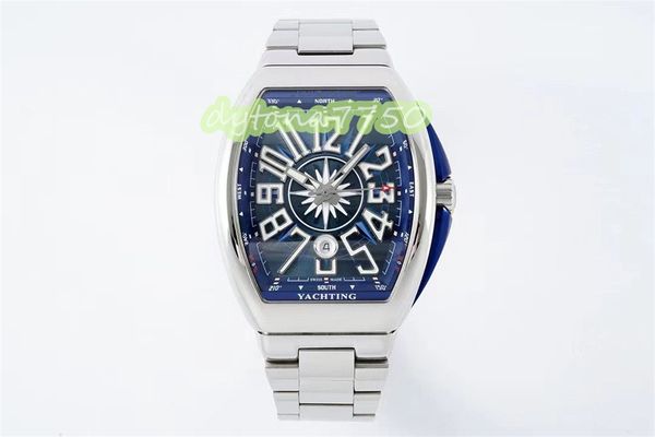 

2023new abf v45 is 44x54mm in diameter and has a sapphire crystal glass mirror with a high frequency amplitude 28800 eta2824 movement design, Slivery;golden