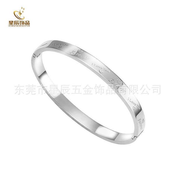 

designer fashion c home lettering bracelet multi-standard stainless steel clasp 18k gold, Black