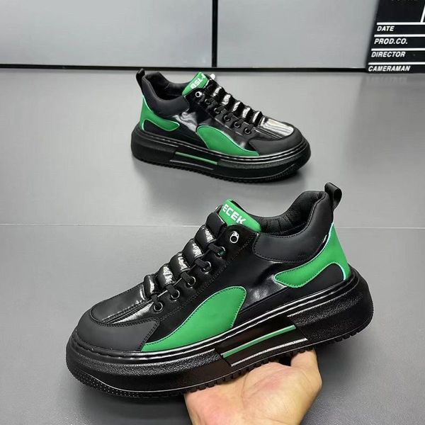 

sneakers casual men winter plush board shoes fashion microfiber leather breathable height increased flat platform running shoes, Red;white