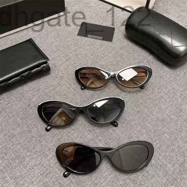 

sunglasses designer oval cat's eye sunglasses star same letter weh0, White;black
