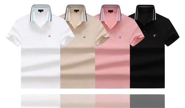 

mens designer polos shirts for man high street italy embroidery garter snakes little bees printing brands clothes cottom clothing tees m-3xl, White;black