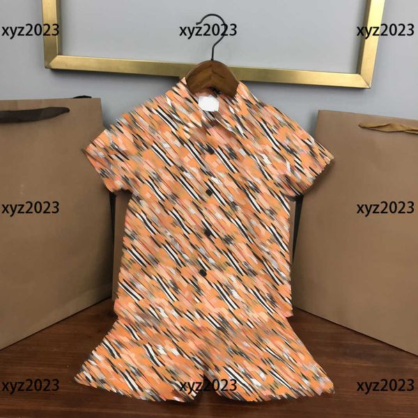 

2023 kids clothes child sets baby products 2pcs see things in a blur letter logo printed shirt and shorts new arrival size 100-160 cm, White