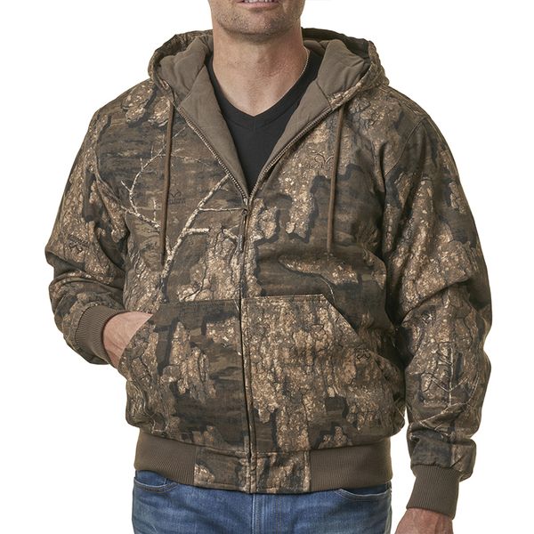 

realtree timber men s insulated hunting bomber jacket up to size 3xl