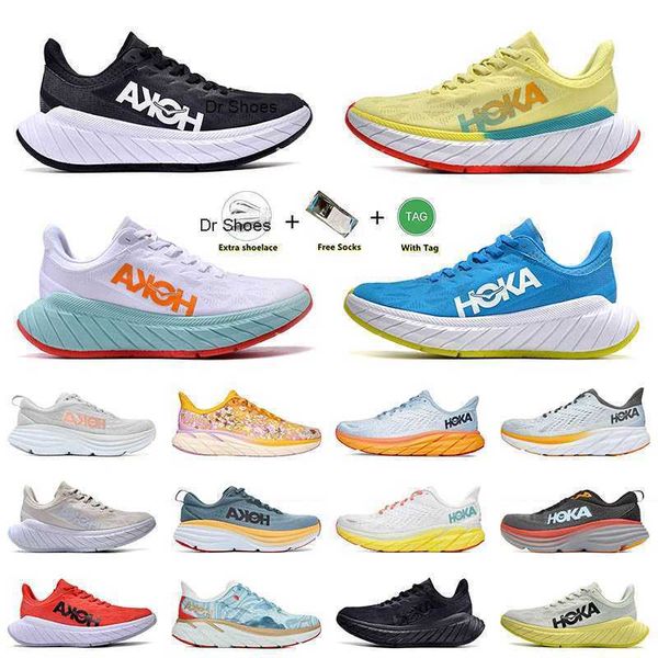 

2023 hoka one running shoes mens women platform sneakers hk 1 hokas bondi 8 clifton designer carbon x2 black white tennis accepted shock