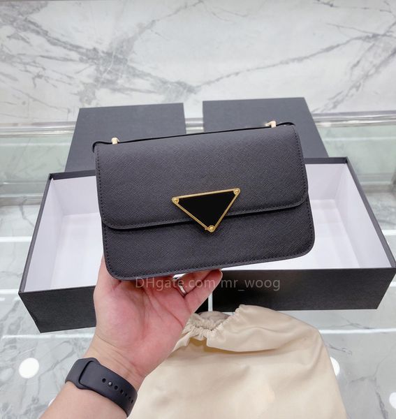 

brand name handbag one shoulder bag purse cross-body clamshell messenger bag metal logo leather 5a quality