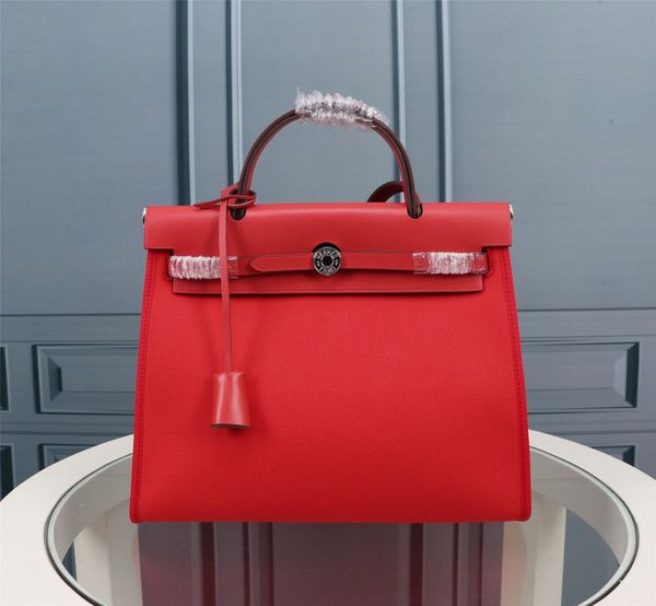 

r handbag 7a leather lady tote bag sterling silver buttons decoration crossbody bag classic women's shopping bag small solid color purs