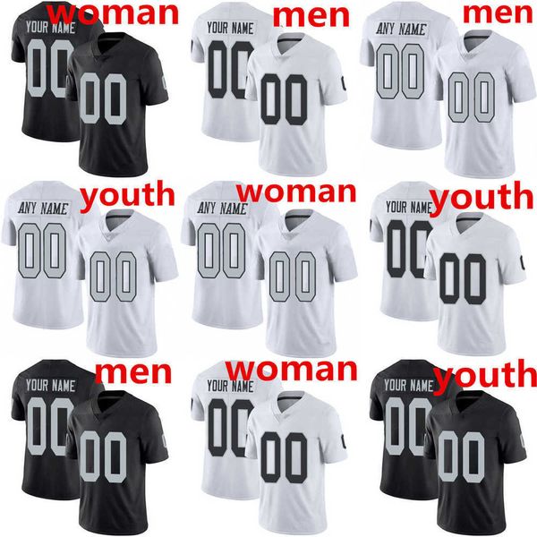 

football jerseys las vegas''raiders''55 chandler jones 34 brandon bolden 10 mack hollins 24 johnathan abram 2 daniel car, Black;red