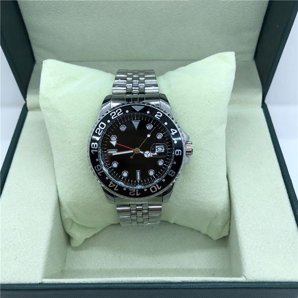 

watches wristwatches full wrist male style 40 mm date luxury steel metal band quartz clock x282, Silver