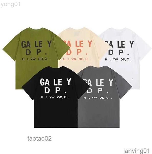 

men's t-shirts designer shirts 2023 galleryes mens fashion out of brand los angeles letter print hip hop large short sleeve t-shirtq4ju, White;black