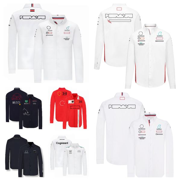 

new team uniform 2023 long sleeve shirt f1 racing logo men's shirt