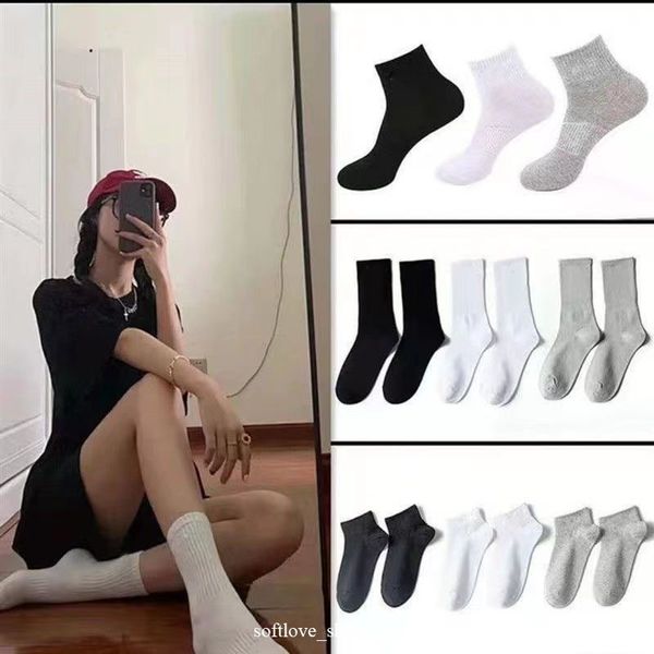 

mens womens socks ten pairs brands luxe sports winter mesh letter printed sock cotton, Black