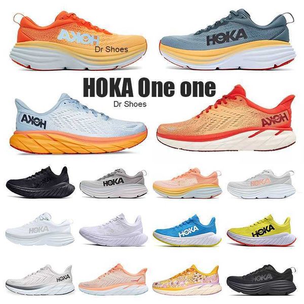 

hoka one designer casual shoes womens mens bondi 8 clifton on cloud kawana challenger atr 6 sneakers lifestyle shock absorption outdoor