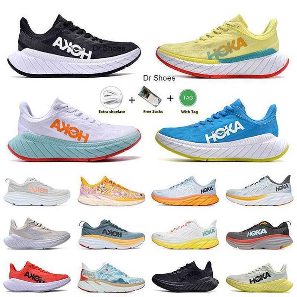 

2023 hoka one running shoes mens women platform sneakers hk 1 hokas bondi 8 clifton designer carbon x2 black white tennis accepted shock