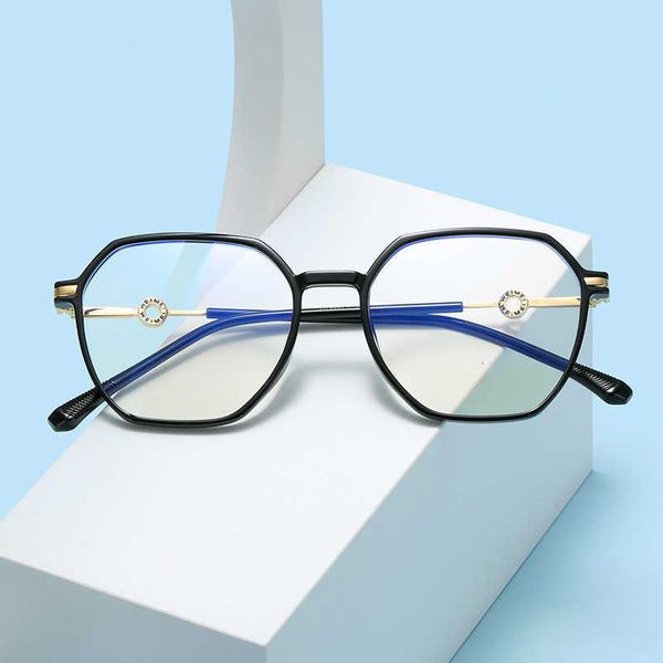 

sunglasses new tr90 ultra light anti blu ray women's korean version fashion plain net red wind myopia frame, White;black