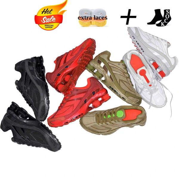 

designer men running shoes mans womens shox ride 2 air cushion shoes white black olive green red low-vintage sneakers sports mens casual bas