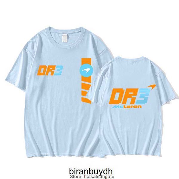 

cycling men's t-shirts f1 daniel ricciardo3 mclarens new summer t shirts male short sleeve oversized casual pure cotton eu size print, White;black