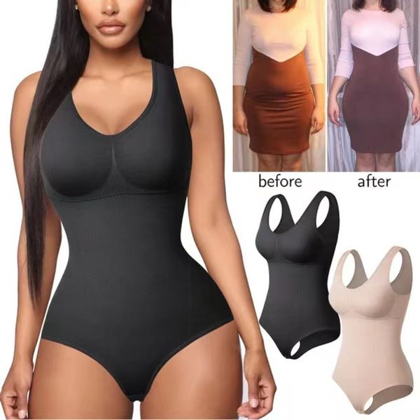 

waist tummy shaper slimming bodysuit women onepiece shapewear corset reducing body shaper modeling underwear tummy control panties briefs 35