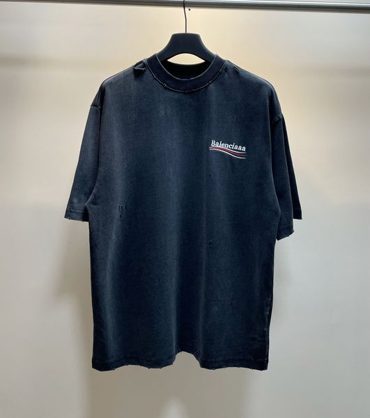 

men's plus tees & polos round neck embroidered and printed polar style summer wear with street pure cotton 2rt2, Black;brown