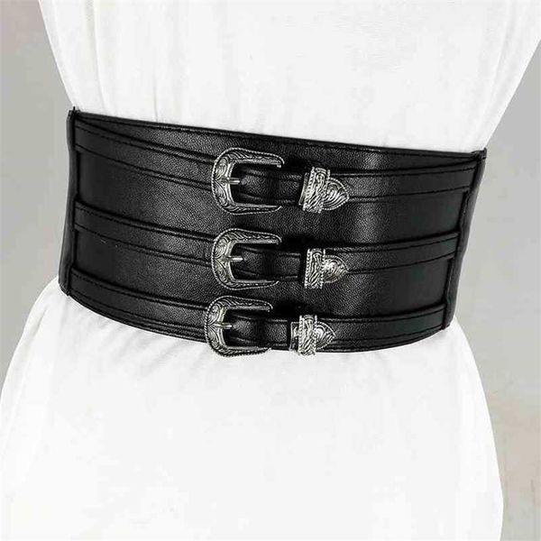 

designer belts 2023 elastic corset belt ladies wide belts for women plus size waist cummerbunds stretch ceinture femme vintage silver buckle