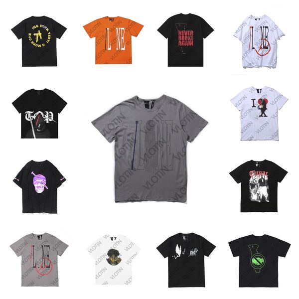 

2023 designer t-shirt big v women men and casual smoke angel friends short vloness sleeve white shirt 23, White;black