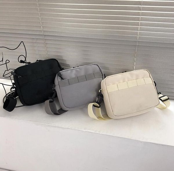 

men's shoulder bag trend waterproof small bag mobile phone man's quality nylon messenger bag square bag crossbody bags