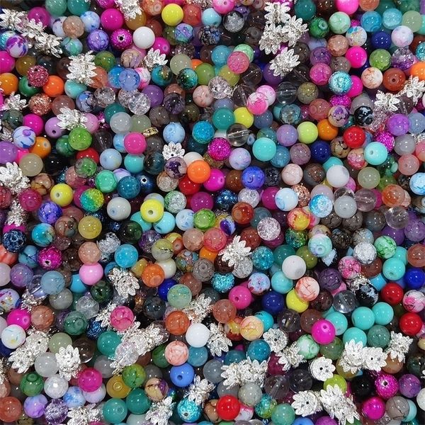 

charms 500pcs mixed beads and beads spacer uitable picked at random for women diy jewelry accessories black friday sale 230313, Bronze;silver