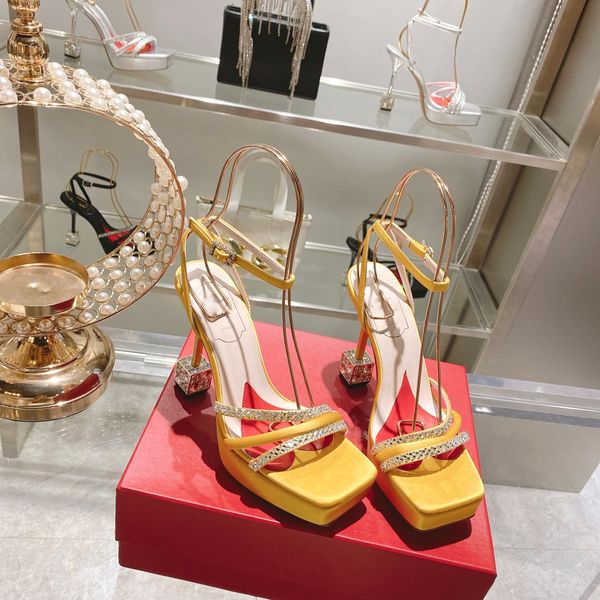 

roman sandals latest fashion fuchsia women shoes designer rhinestone decoration party shoe .5cm high heeled open toe ankle strap sandal, Black