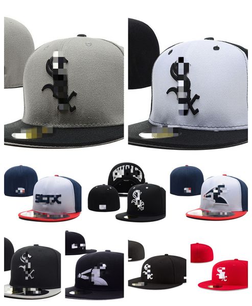 

fashion designer hats fitted hat snapbacks all team logo basketball adjustable letter sun caps sports outdoor embroidery cotton full closed, Black;white
