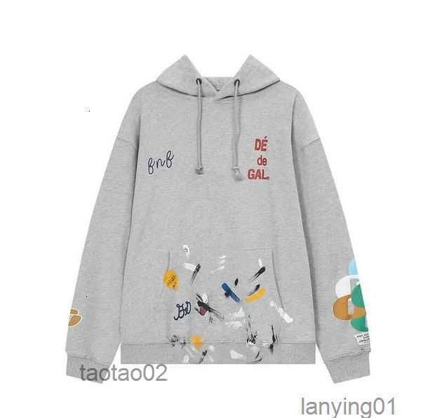 

men's hoodies sweatshirts designer sweaters galleryes streetwear dept branded splash ink graffiti print women's autumn co winter, Black