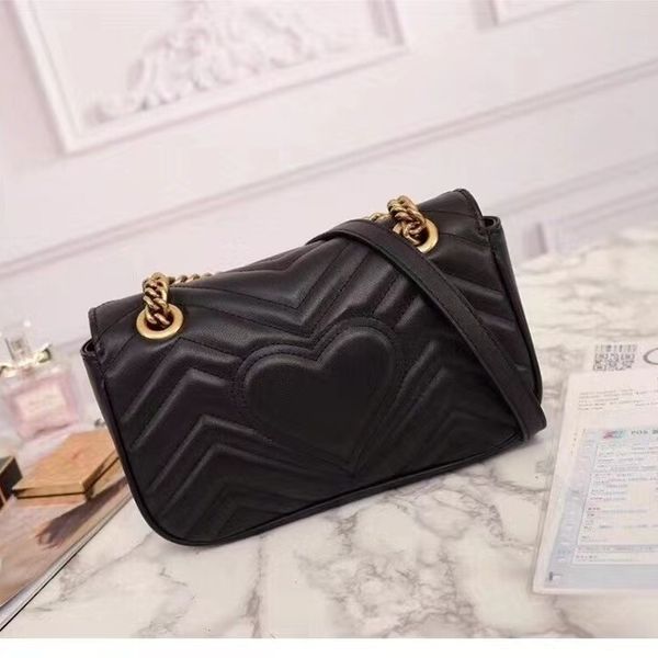 

gg g women wallets chain shoulder belt crossbody bags lady purse messenger ggs bag designer handbags wallets backpack female purse 44897, Red;black