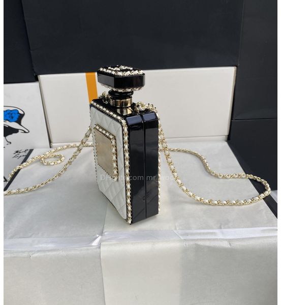 

2023 one shoulder bag limited edition collectible series perfume bottle bag leather luxury clutch bag 5a quality