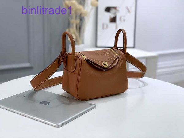 

designer original new h layer cow 2023 leather togo 19cm mini lindys bag messenger medicine women's of sale ami4