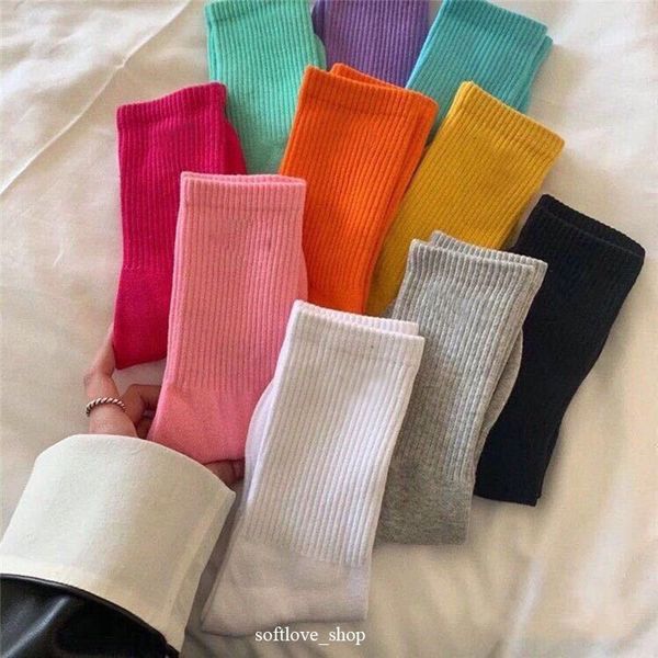 

sports socks women men funny cute school girls cotton embroidery socks colorful woman sox brand logo designer retro, Black