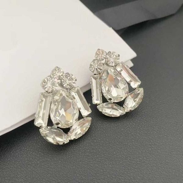 

flower crystal ear pins ear clips earrings european and american personality wind ear pins ear clips earrings, Golden