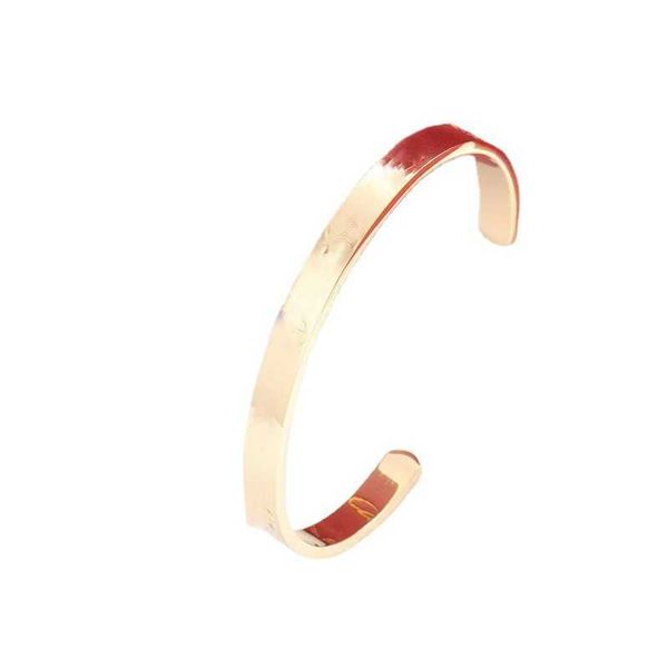 

advanced sense stainless steel card c-shaped bracelet fengwang red personality titanium jewelry factory375d, Black