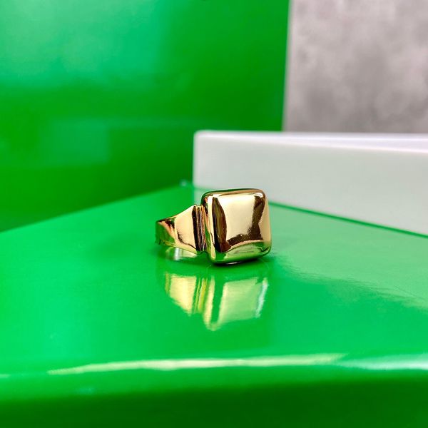 

botiega square designer big rings for woman gold plated 18k for man t0p quality official reproductions classic style fashion luxury annivers, Silver