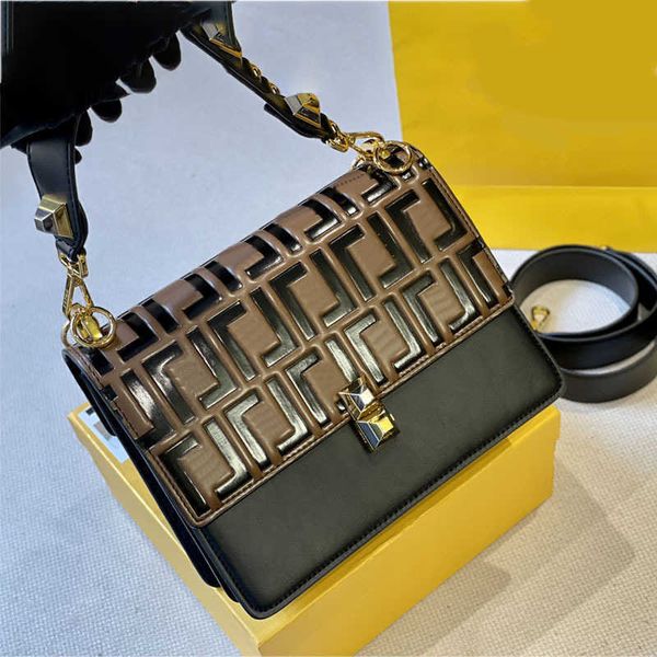 

shoulder bags women brand f designer bag underarm square womens crossbody chain purse handbags f print classic letter messenger packet cross