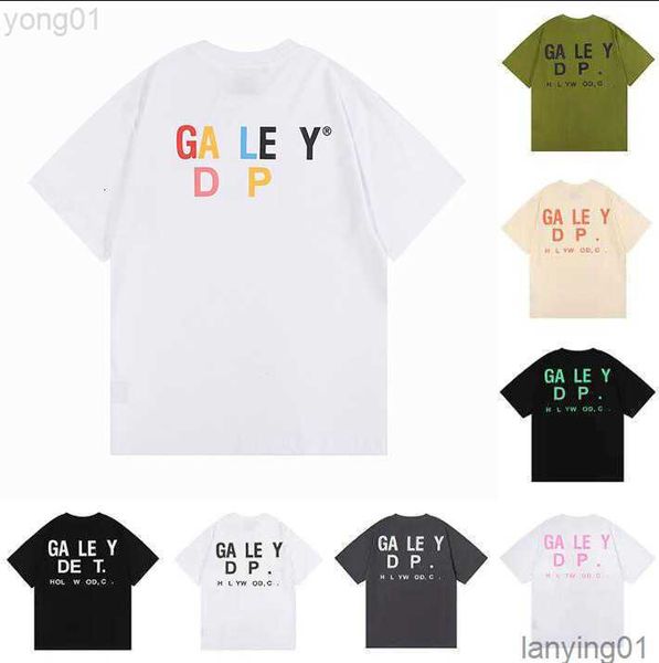 

2023 tees galleryse depts mens t shirts women designer t-shirts galleryes cottons man s shirt luxurys clothing streetwmtv2nv8, White;black