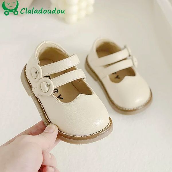 

first walkers 0-3years baby flats shoes for spring solid soft sole toddler little girls dress shoes for birthday brown black beige shoes 230