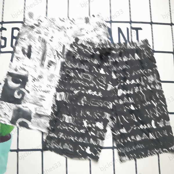 

black and white graffiti luxury brand classic color scheme casual shorts thong lining pockets designed for comfort safety beach shorts men s