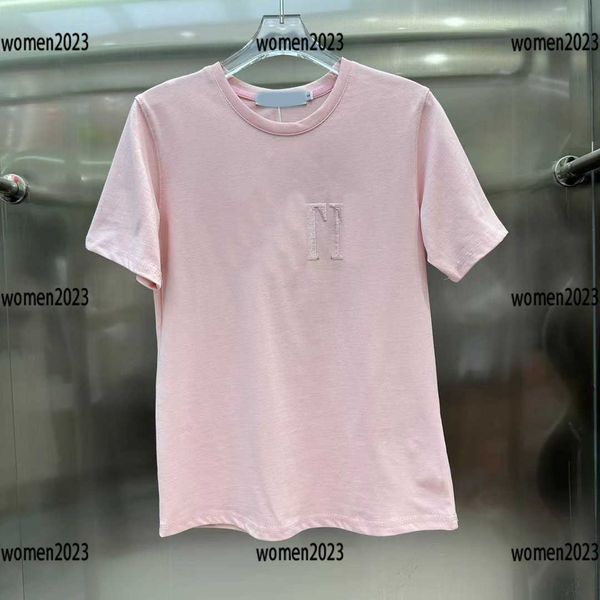 

luxury woman t-shirt lady short sleeve girl size s-l fashion bright leather letter logo design summer new arrivals, White