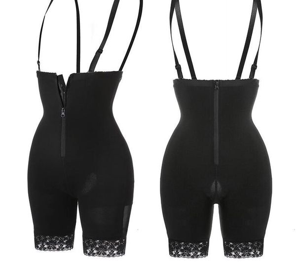 

tummy control shapewear for women waist bodysuit firm triple control plus size thigh slimmer body shaper