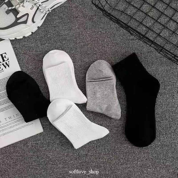 

mens socks women cotton all-match classic ankle letter breathable black and white football winter basketball sports sock wholesale uniform s