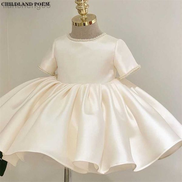 

girl's dresses baby girls dress for party and wedding pearl 1st birthday dress for baby girl tulle princess baby baptism dress christen, Red;yellow