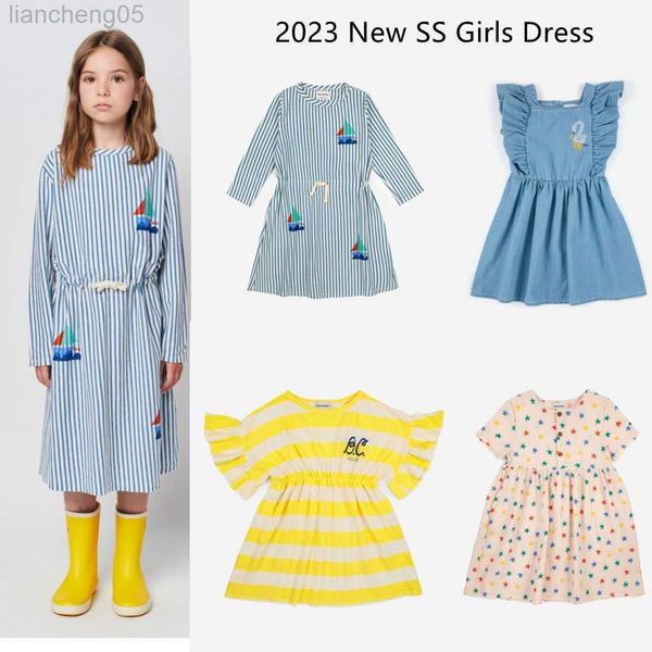 

girl's dresses korean child girls short sleeve dress 2023 bc new ss summer kids one-pieces princess dress children's outwear dress, Red;yellow